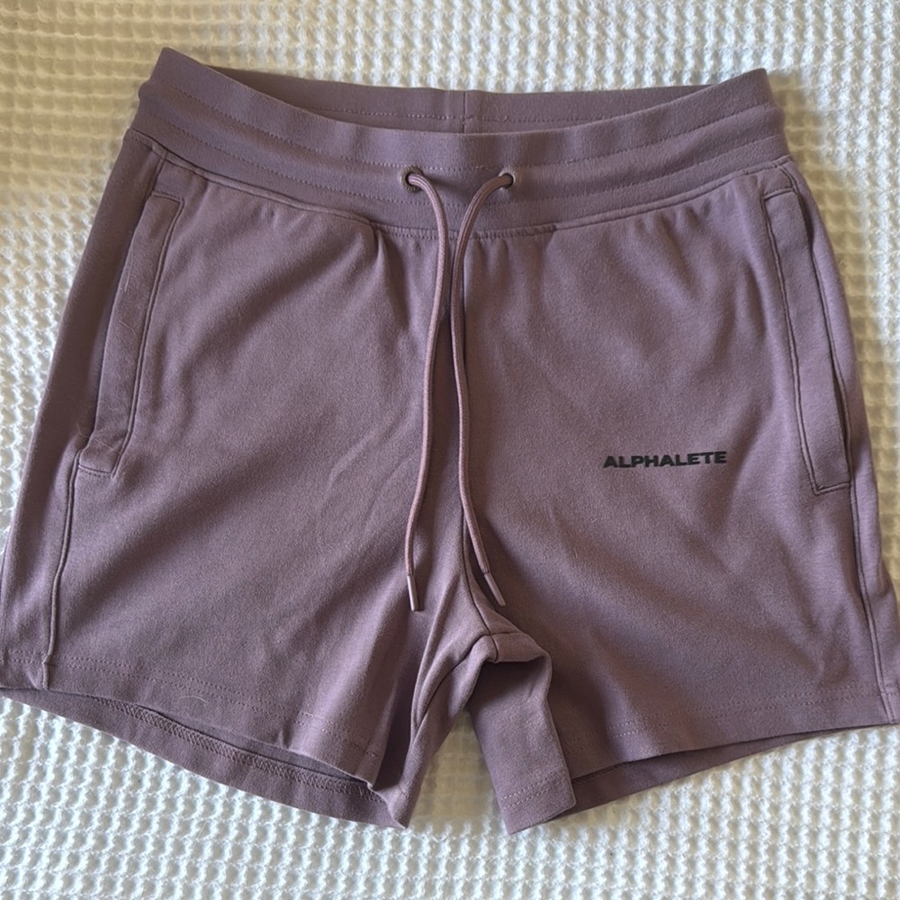 Alphalete Pink Athletic Shorts with Elastic Waistband